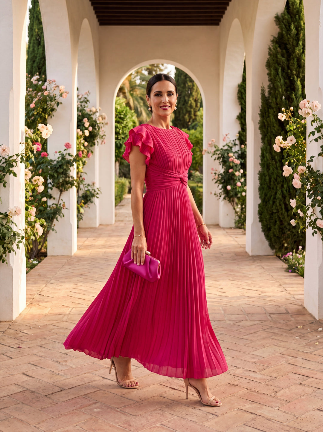 Paloma | Elegant Maxi Pleated Evening Gown
