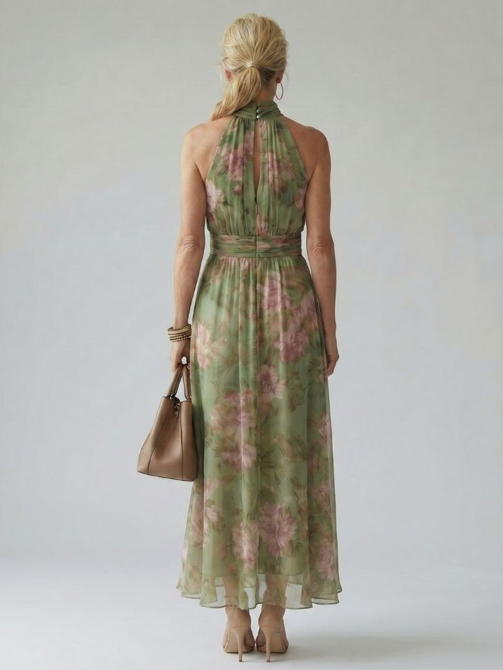 Naomi | Elegant Halter Maxi Dress