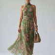 Mirelle™ Gathered Halter Midi Dress
