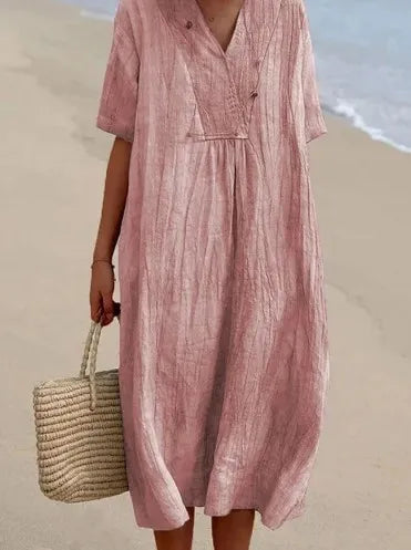 Silvana™ | Effortlessly Chic Textured Maxi Dress