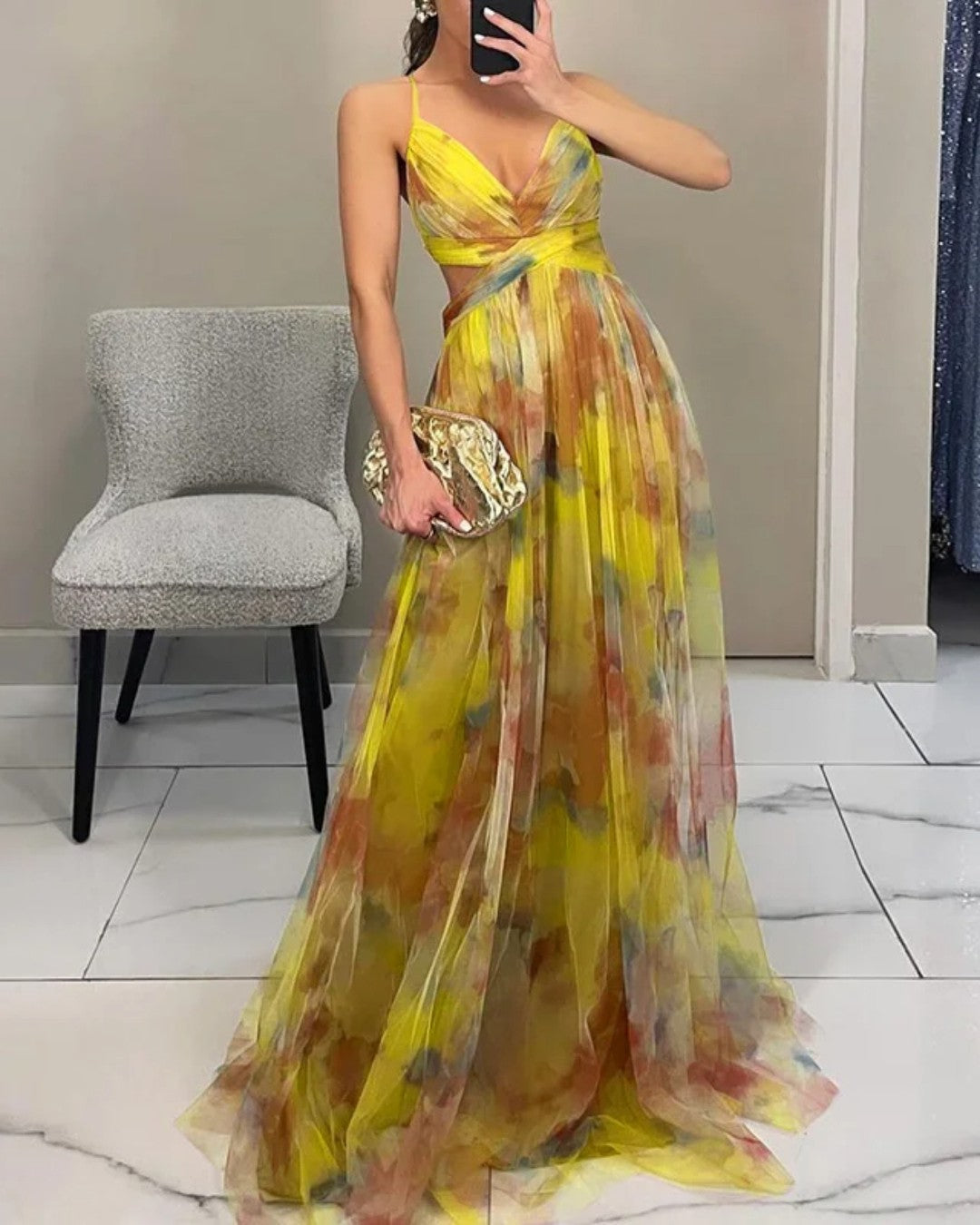 Giselle | Elegant Floral Maxi Dress