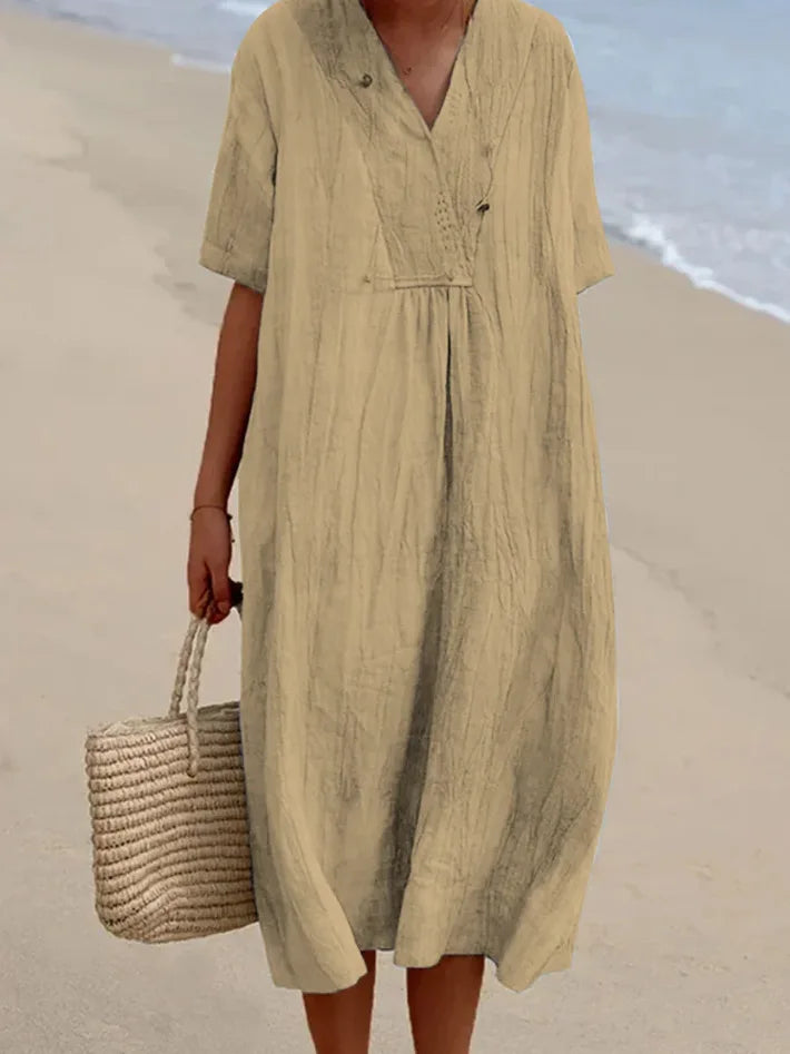 Silvana™ | Effortlessly Chic Textured Maxi Dress