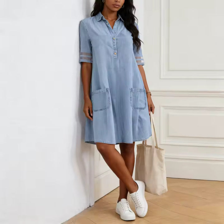 Brittany | Figure-Flattering Denim Dress
