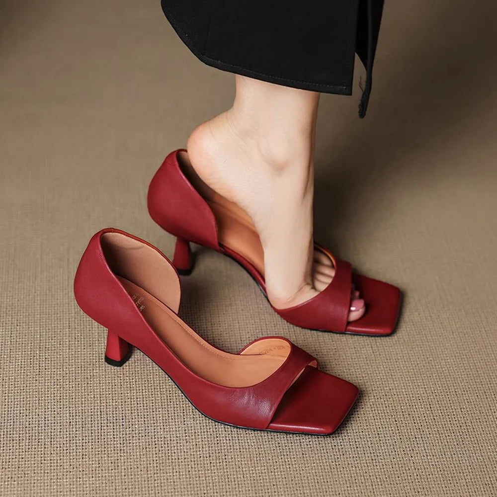 Valentina - Square-Toed Heels