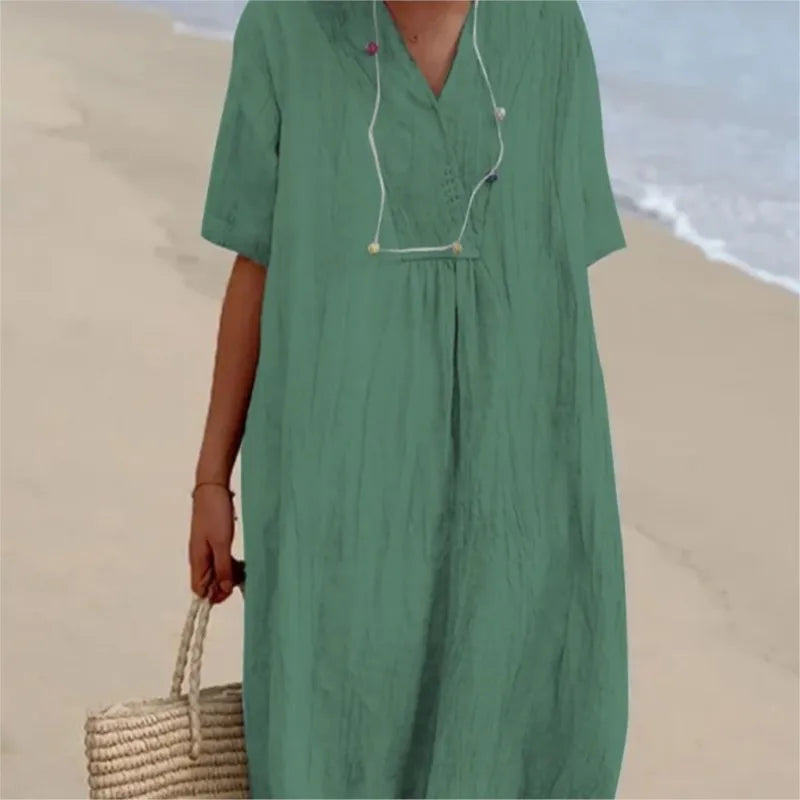Silvana™ | Effortlessly Chic Textured Maxi Dress