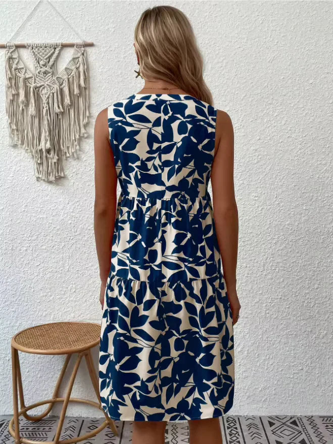 Jana™ Floral Print Sleeveless Dress