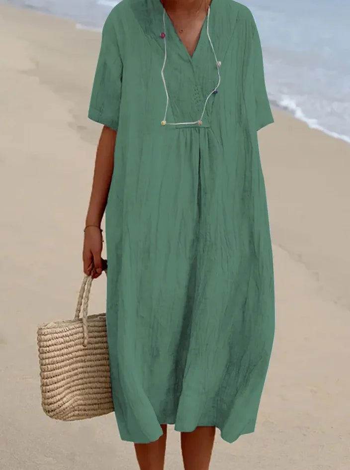 Silvana™ | Effortlessly Chic Textured Maxi Dress