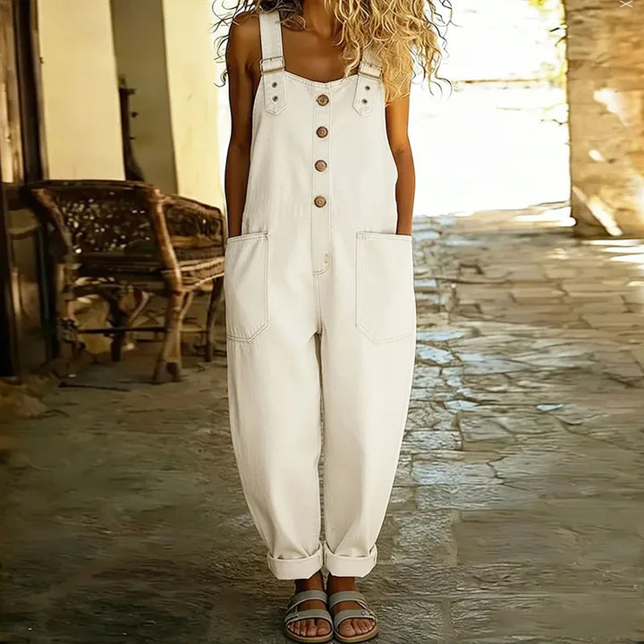 Saylor | Classic Soft Denim-Style Overalls with Adjustable Straps