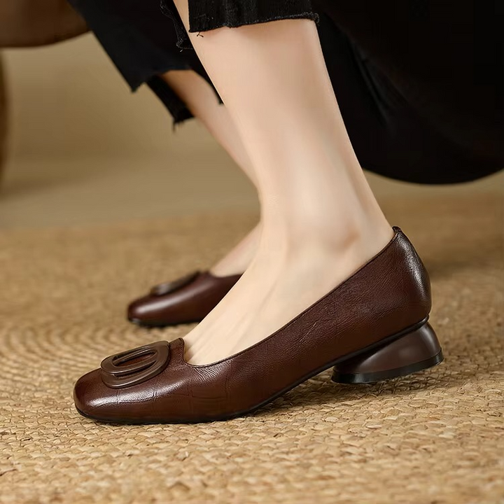 Sophia | Chic Leather Ballerina Flats