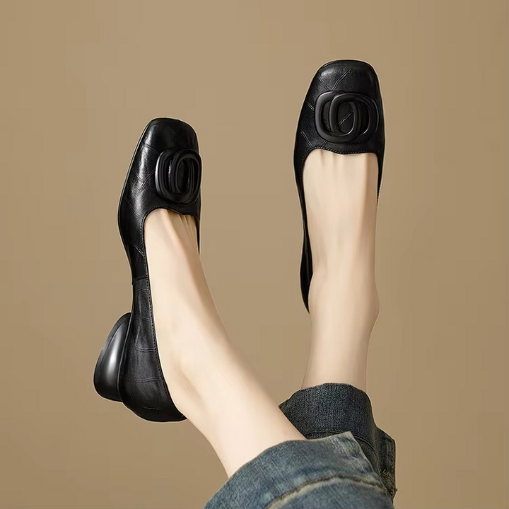 Sophia | Chic Leather Ballerina Flats