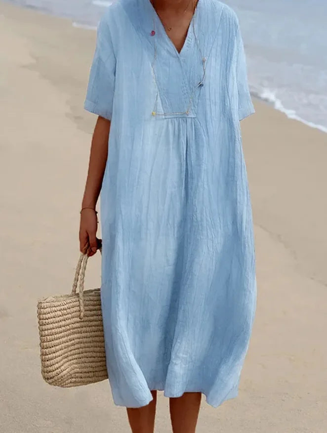 Silvana™ | Effortlessly Chic Textured Maxi Dress