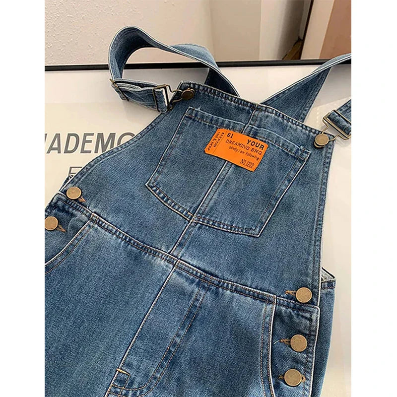 Harper | Timeless Straight-Leg Denim Bib Overalls