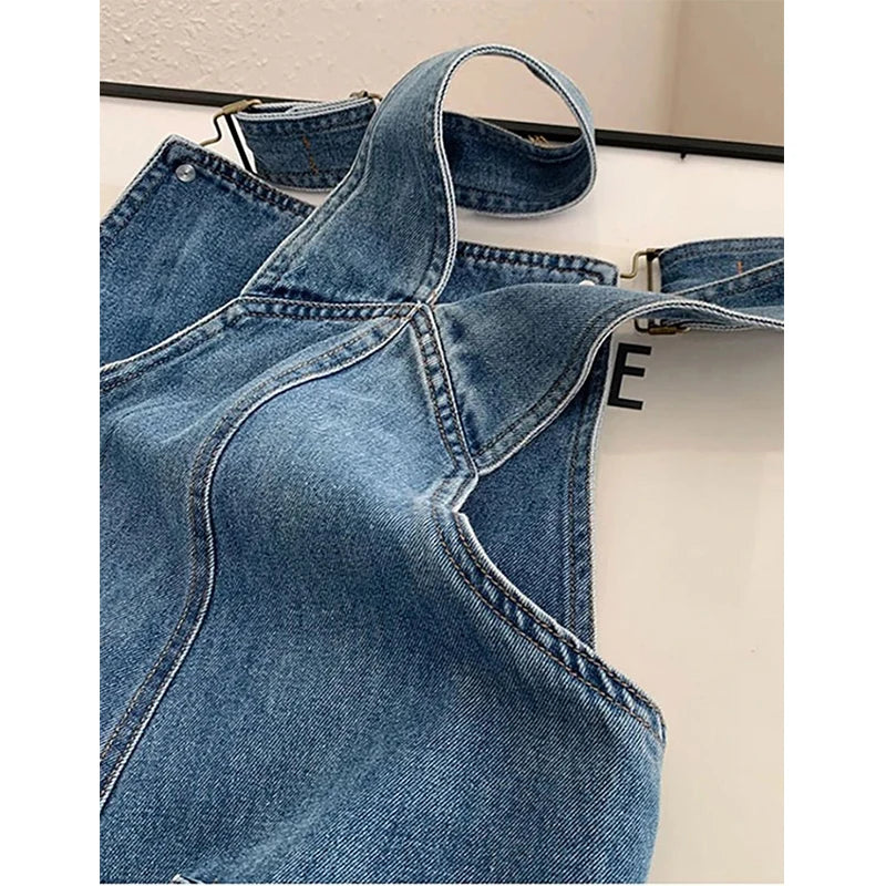 Harper | Timeless Straight-Leg Denim Bib Overalls