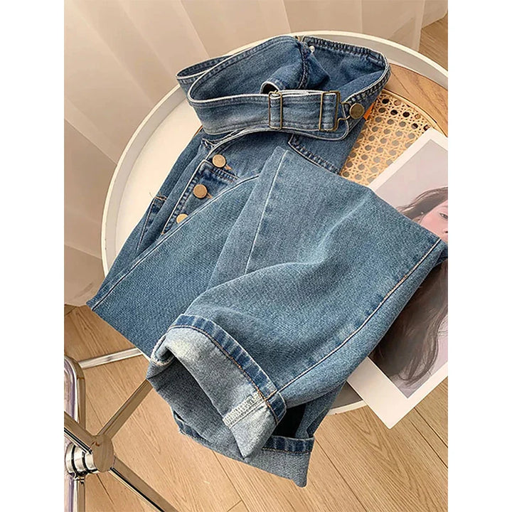 Harper | Timeless Straight-Leg Denim Bib Overalls