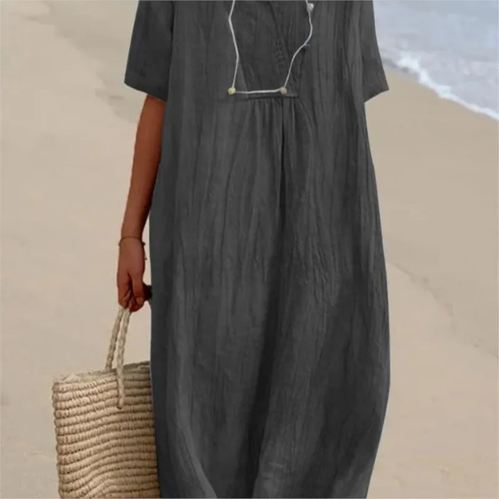 Silvana™ | Effortlessly Chic Textured Maxi Dress
