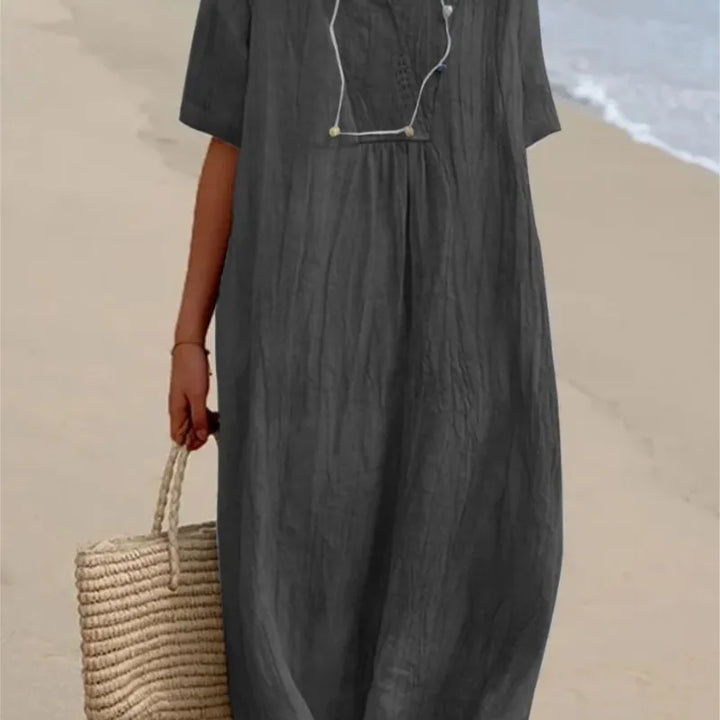 Silvana™ | Effortlessly Chic Textured Maxi Dress