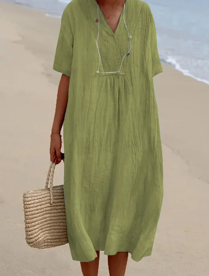Silvana™ | Effortlessly Chic Textured Maxi Dress