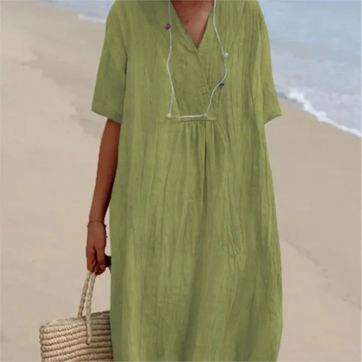 Silvana™ | Effortlessly Chic Textured Maxi Dress
