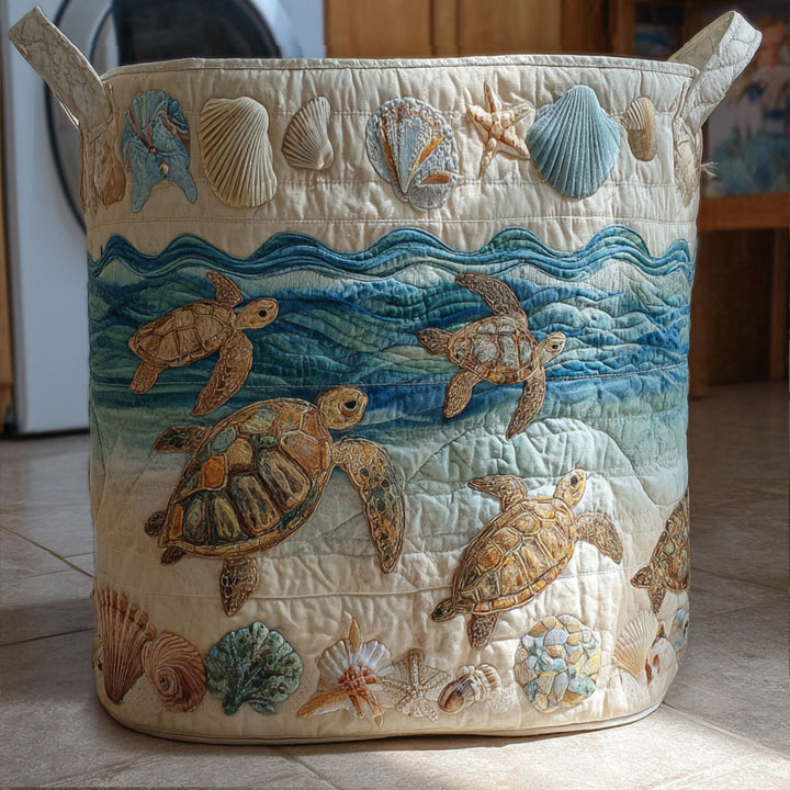Handcrafted Turtle-Shaped Cushion Basket