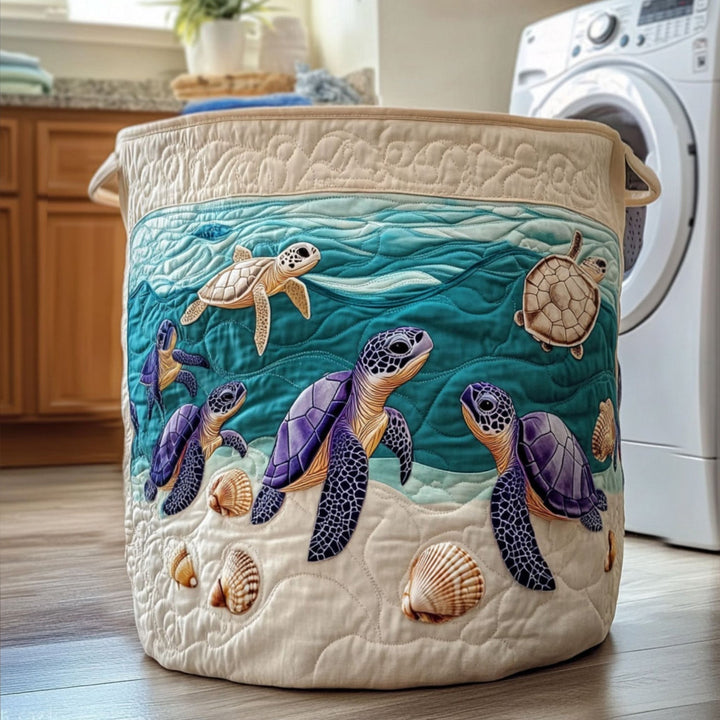 Handcrafted Turtle-Shaped Cushion Basket