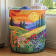Spring Meadow-Themed Handmade Clothing Basket
