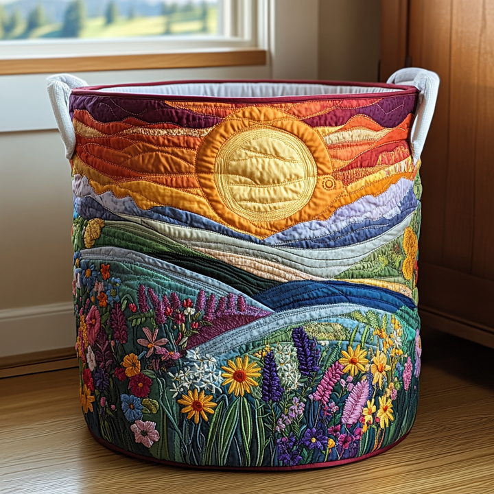 Radiant Meadow | Artisan Crafted Clothing Basket