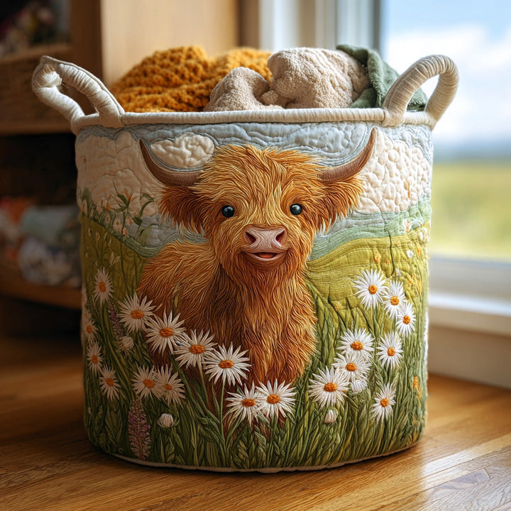 Handcrafted Highland Charm Laundry Basket