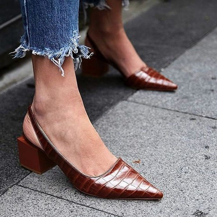Olga - Chic Square Heel Footwear