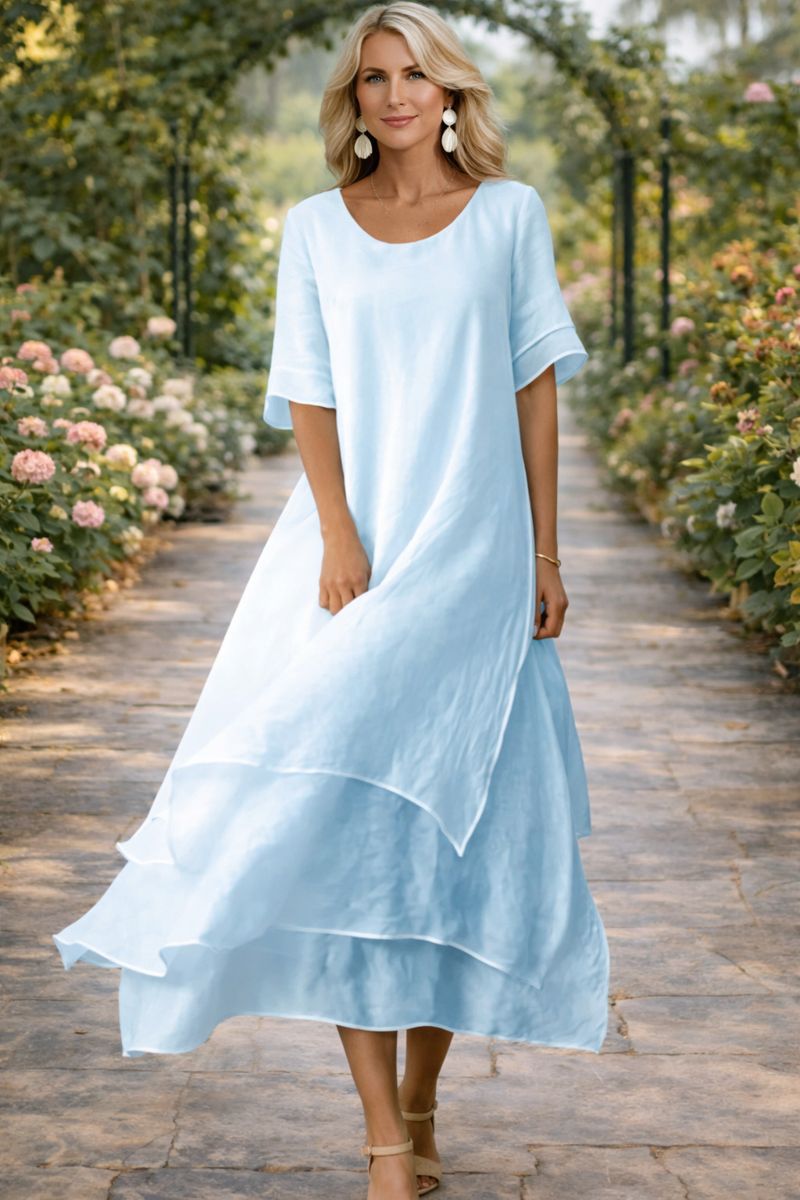 Esperanza | Elegant Silhouette Long Flowing Dress