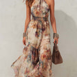Chloe | Vintage Floral Soft Midi Dress