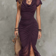 Kira | Stylish Abstract Pleated Midi Dress