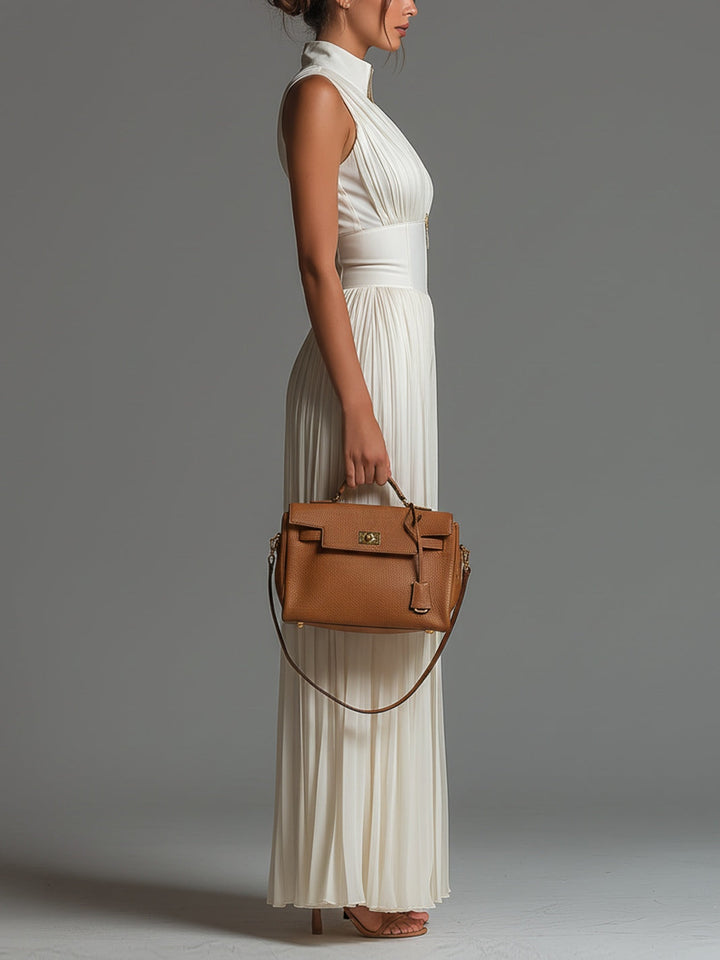 Lucía | Chiffon Pleated Jumpsuit