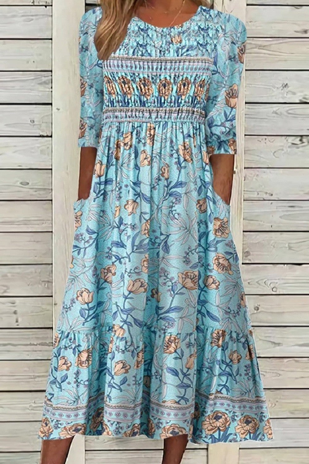 Florence | Elegant Floral-Inspired Flowing Dress