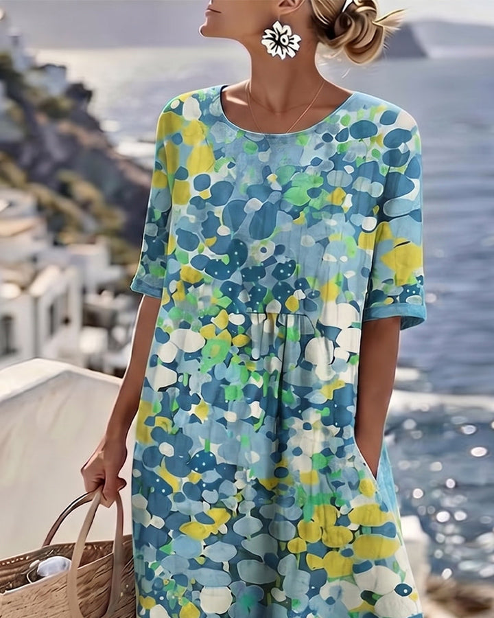 Flora | Flowing Floral Midi Dress