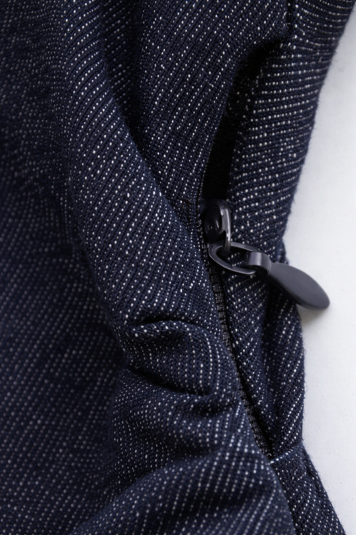 Button-Down Denim Midi Dress