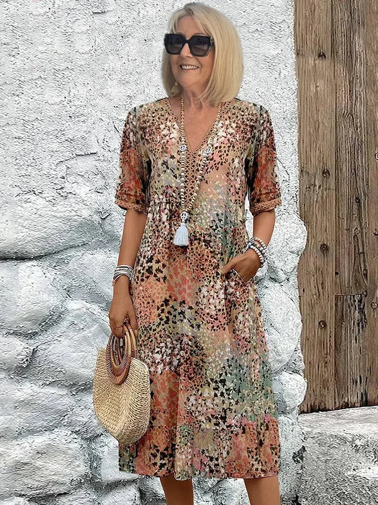 Lina | V-Neck Lightweight Dress