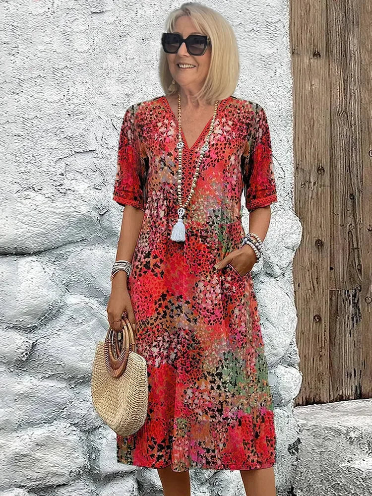 Lina | V-Neck Lightweight Dress