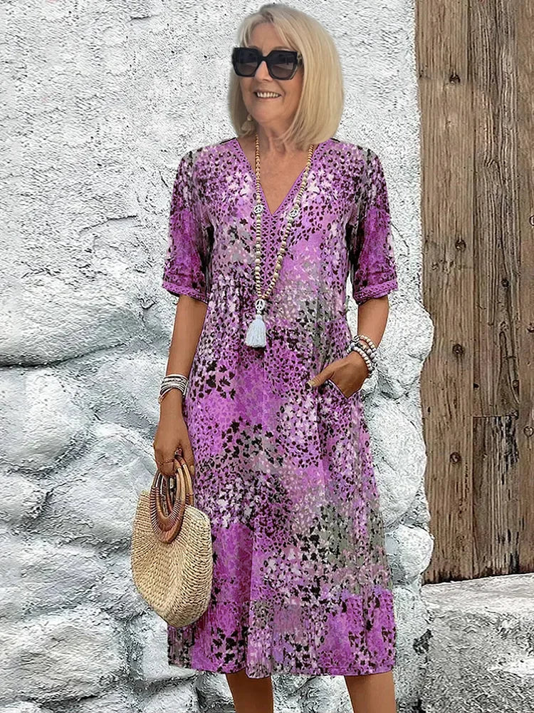 Lina | V-Neck Lightweight Dress