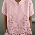 Lily | Floral Embroidered Shirt