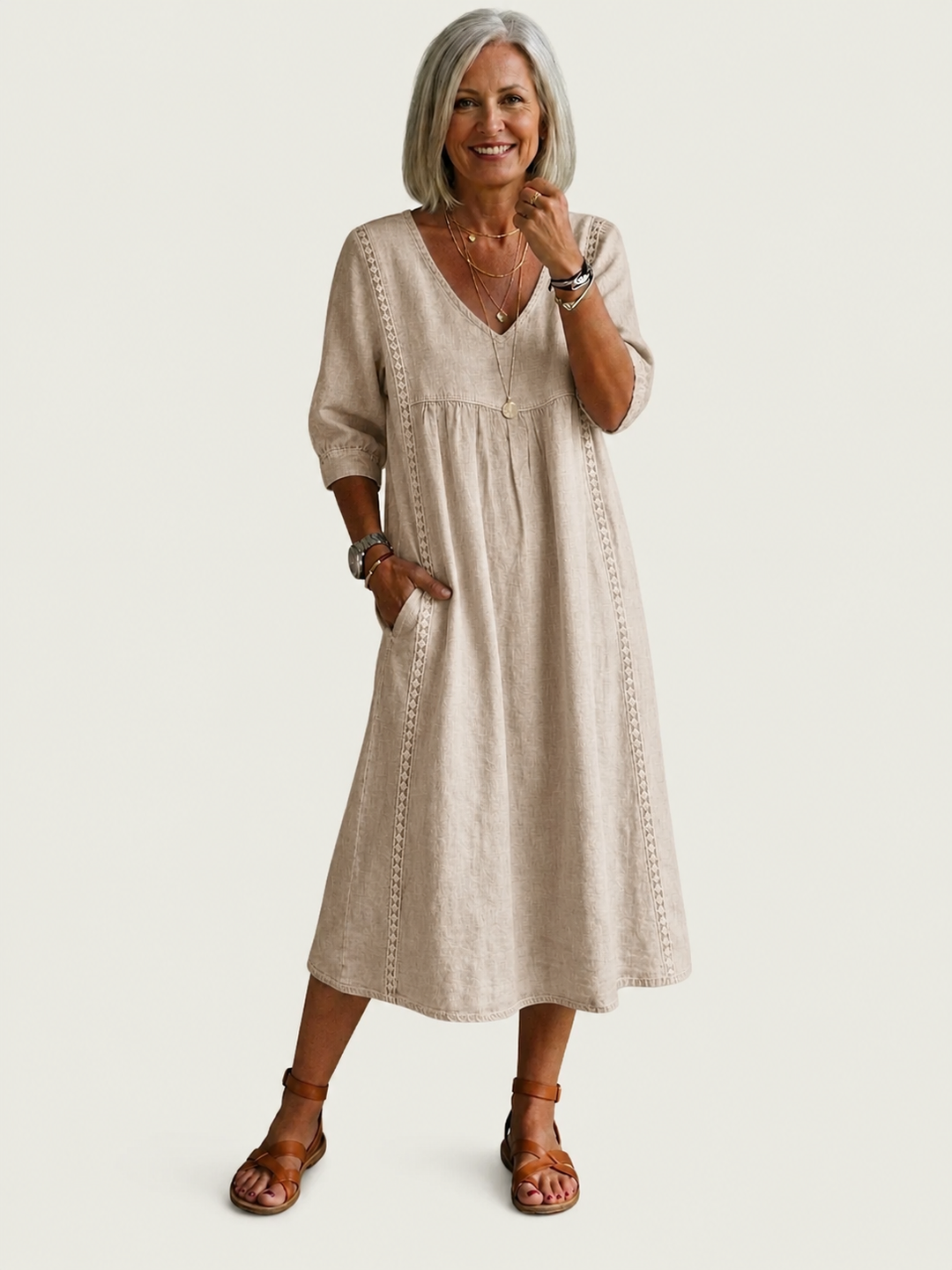 Juliette I Elegant A-Line Maxi Dress