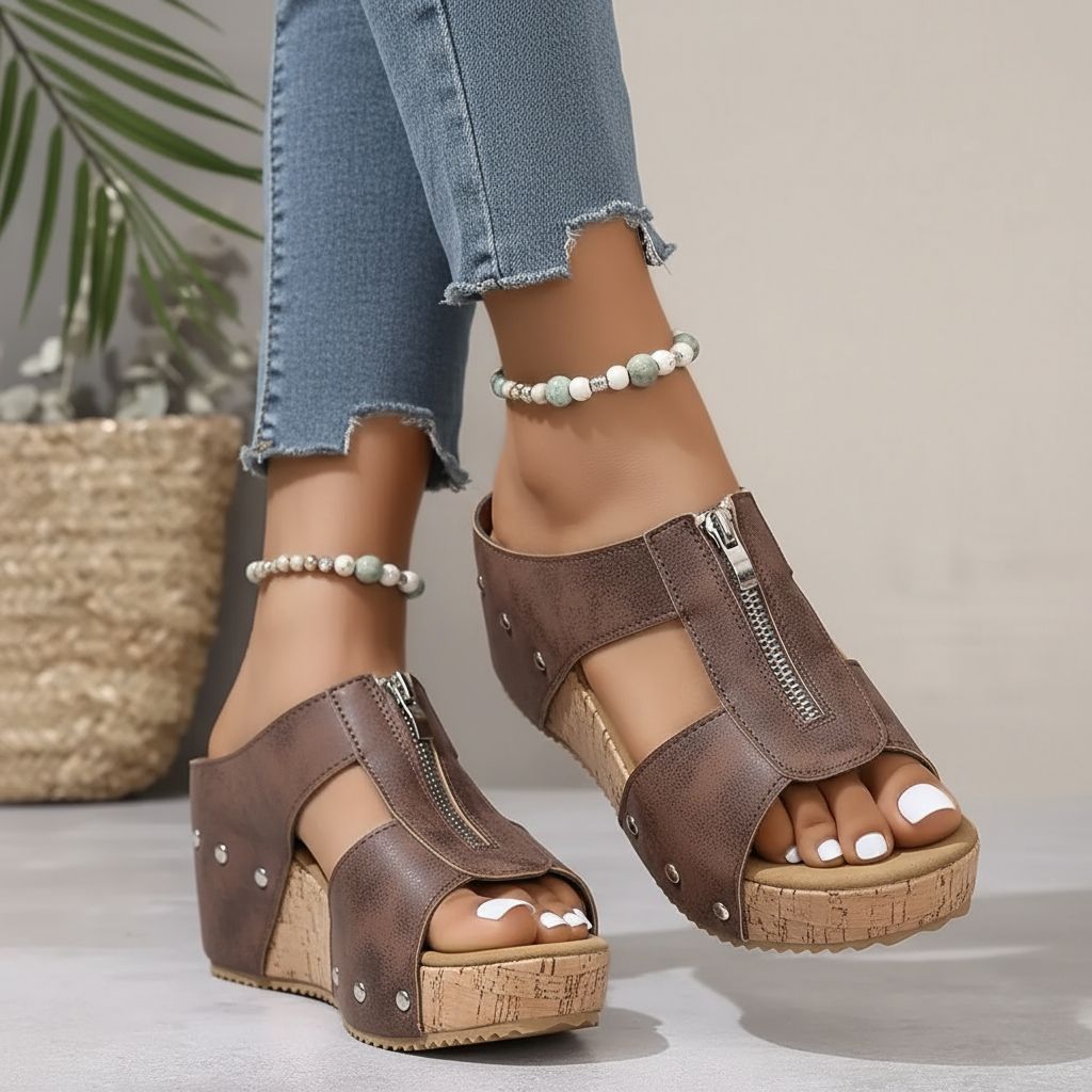 Gigi - Chic Wedge Sandals