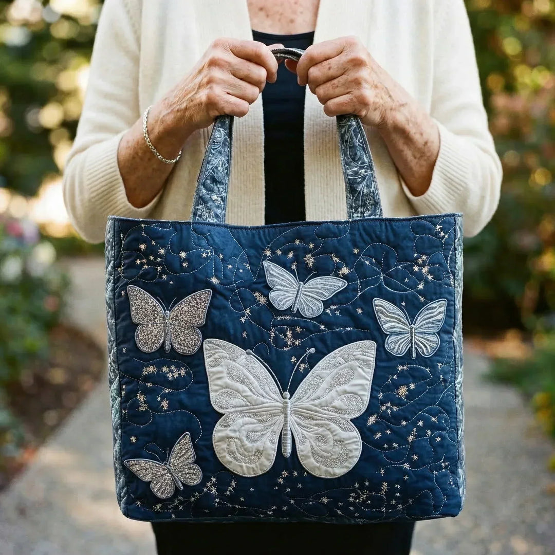 Artisanal Bag | Silver Butterfly