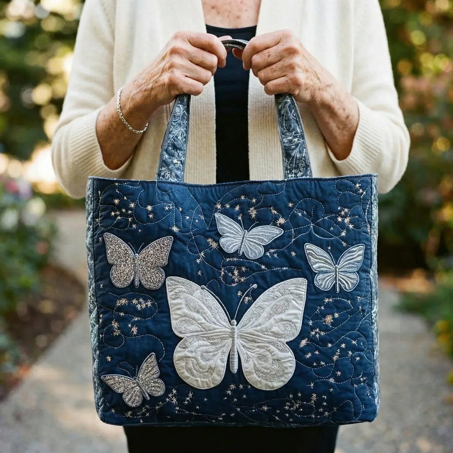 Artisanal Bag | Silver Butterfly