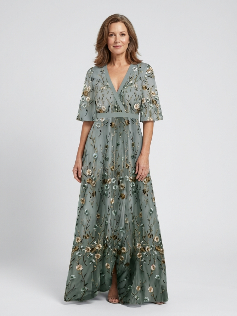 Stella | Elegant Floral Maxi Dress