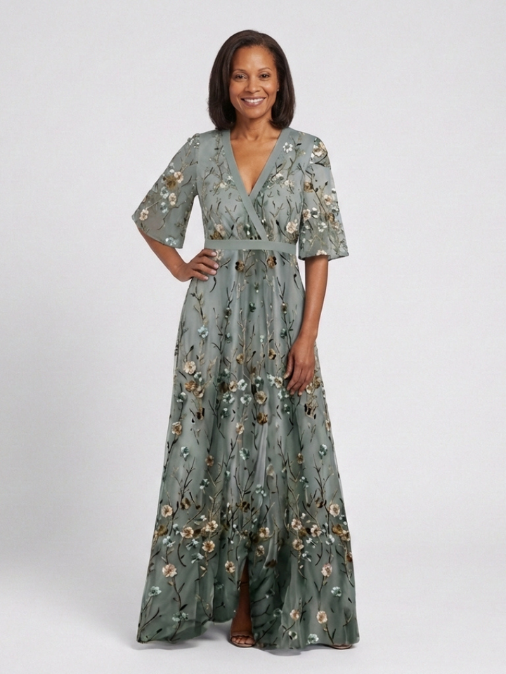 Stella | Elegant Floral Maxi Dress