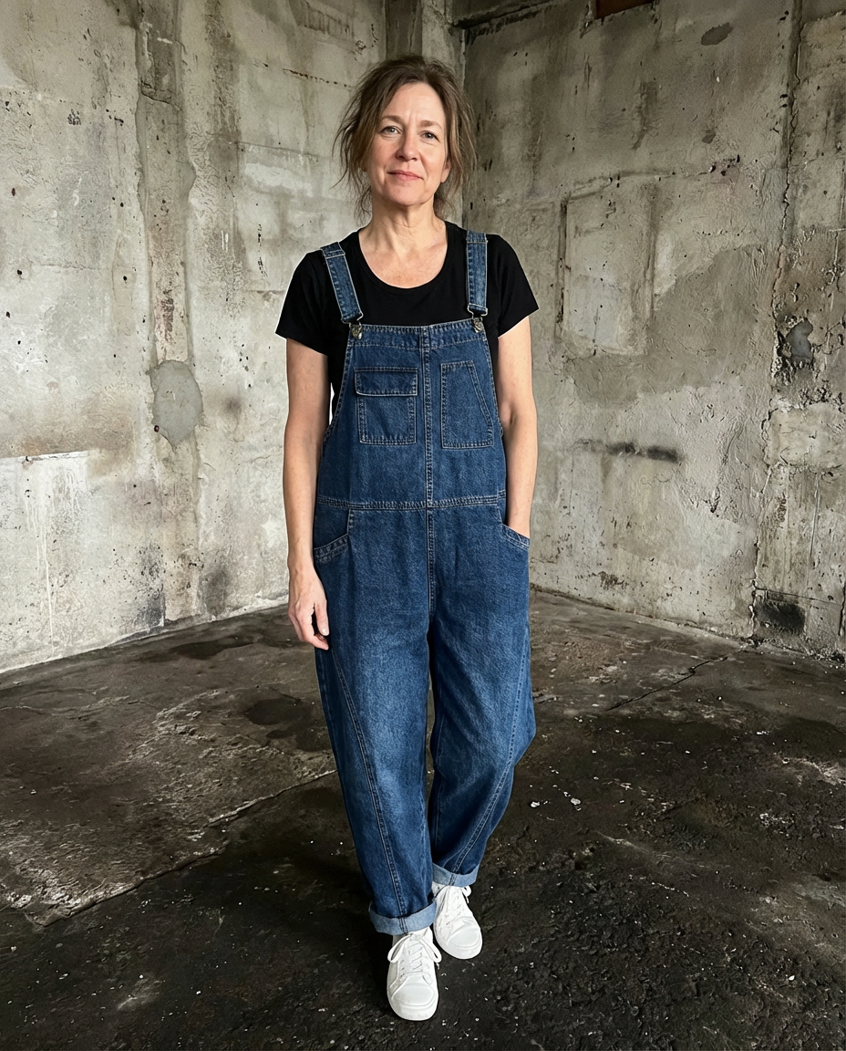 Jade | Comfortable Denim Bib Overalls with Relaxed Fit