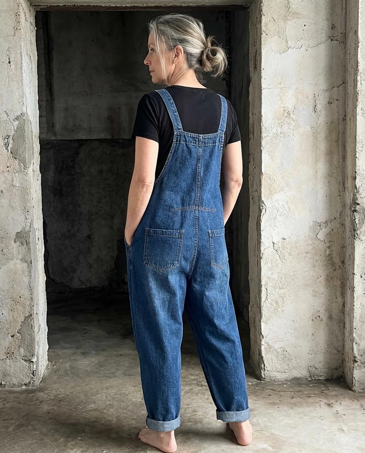 Jade | Comfortable Denim Bib Overalls with Relaxed Fit