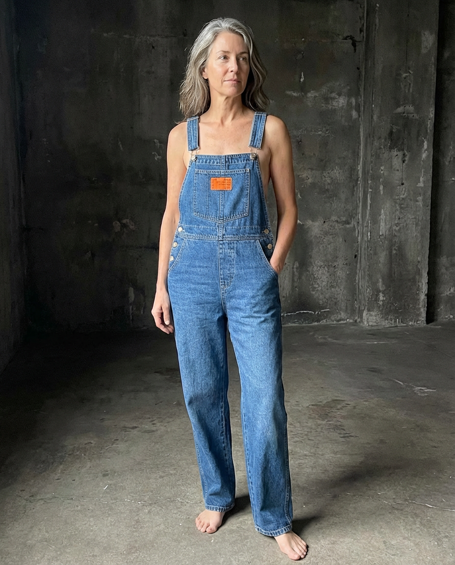 Harper | Timeless Straight-Leg Denim Bib Overalls