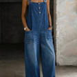 Brooke | Denim Overalls with Pocket Bib