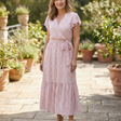 Odette | Off Shoulder Floral Smocked Midi Dress